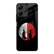 Anime Red Moon Glass Case for Redmi 12 5G on Sale