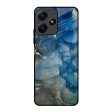 Blue Cool Marble Glass Case for Redmi 12 5G Online