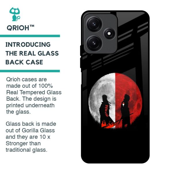 Anime Red Moon Glass Case for Redmi 12 5G on Sale