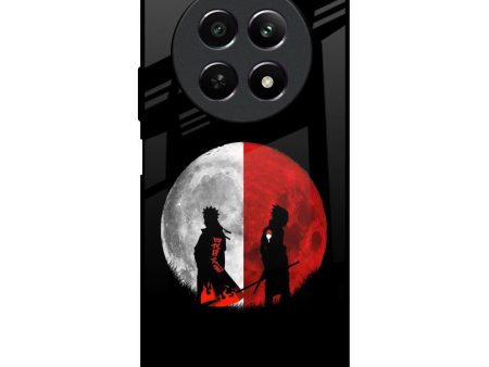 Anime Red Moon Glass Case for Realme 12 5G Online Sale