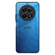 Blue Wave Abstract Glass Case for Realme 12 5G Sale