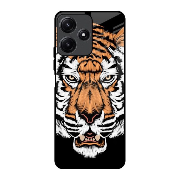 Angry Tiger Glass Case For Redmi 12 5G Supply