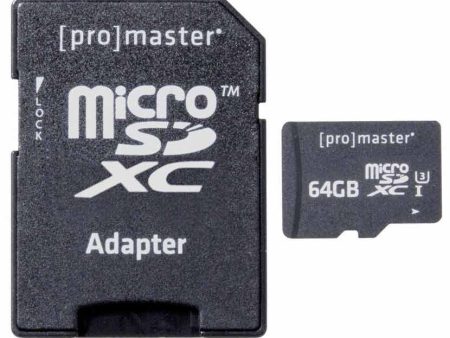 Promaster 64GB Micro SD C10 V30 Memory Card Online Sale