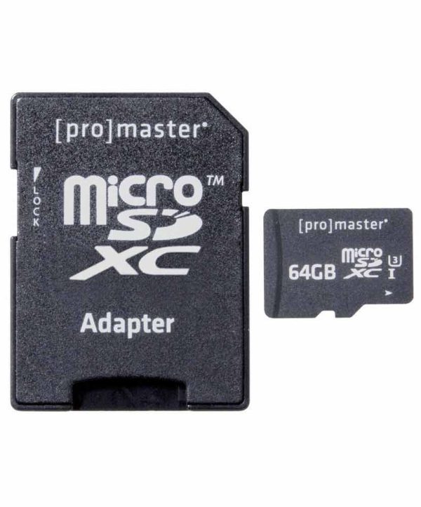 Promaster 64GB Micro SD C10 V30 Memory Card Online Sale