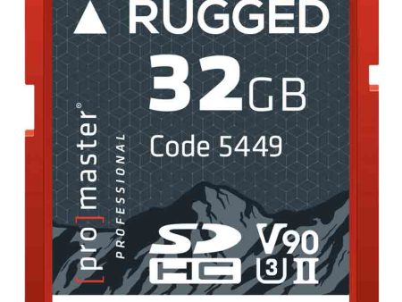 Promaster Rugged CINE 32GB SDHC Memory Card Online now