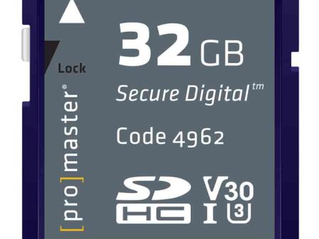 Promaster 32GB SDHC 633X Advanced Memory Card Online Sale