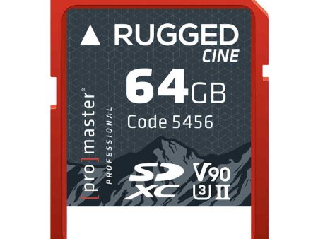 Promaster Rugged CINE 64GB SDXC Memory Card Fashion