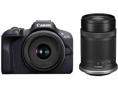 Canon EOS R100 Mirrorless Camera 18-45mm & 55-210mm Kit on Sale